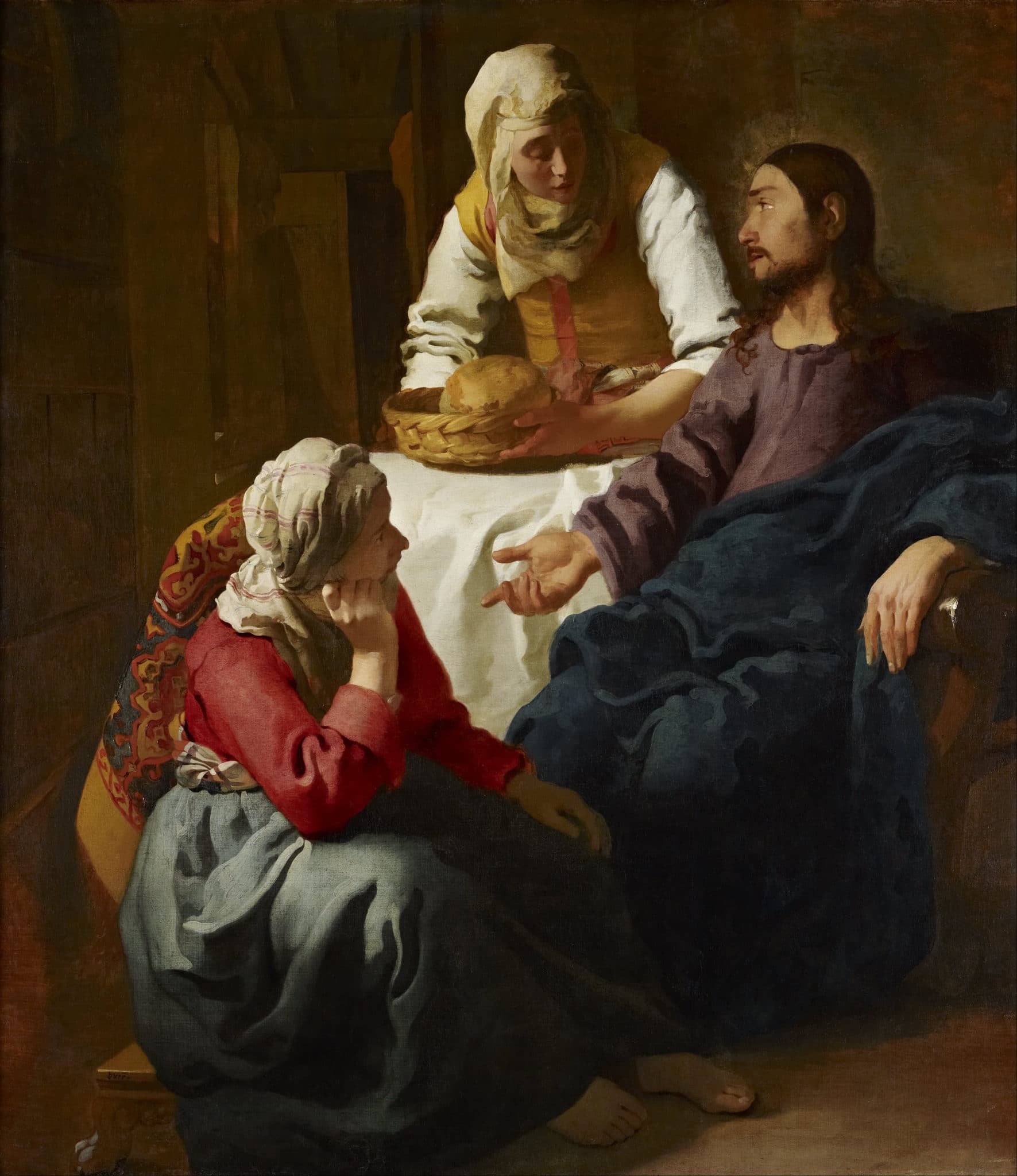 Johannes Vermeer: Christ in the House of Martha and Mary