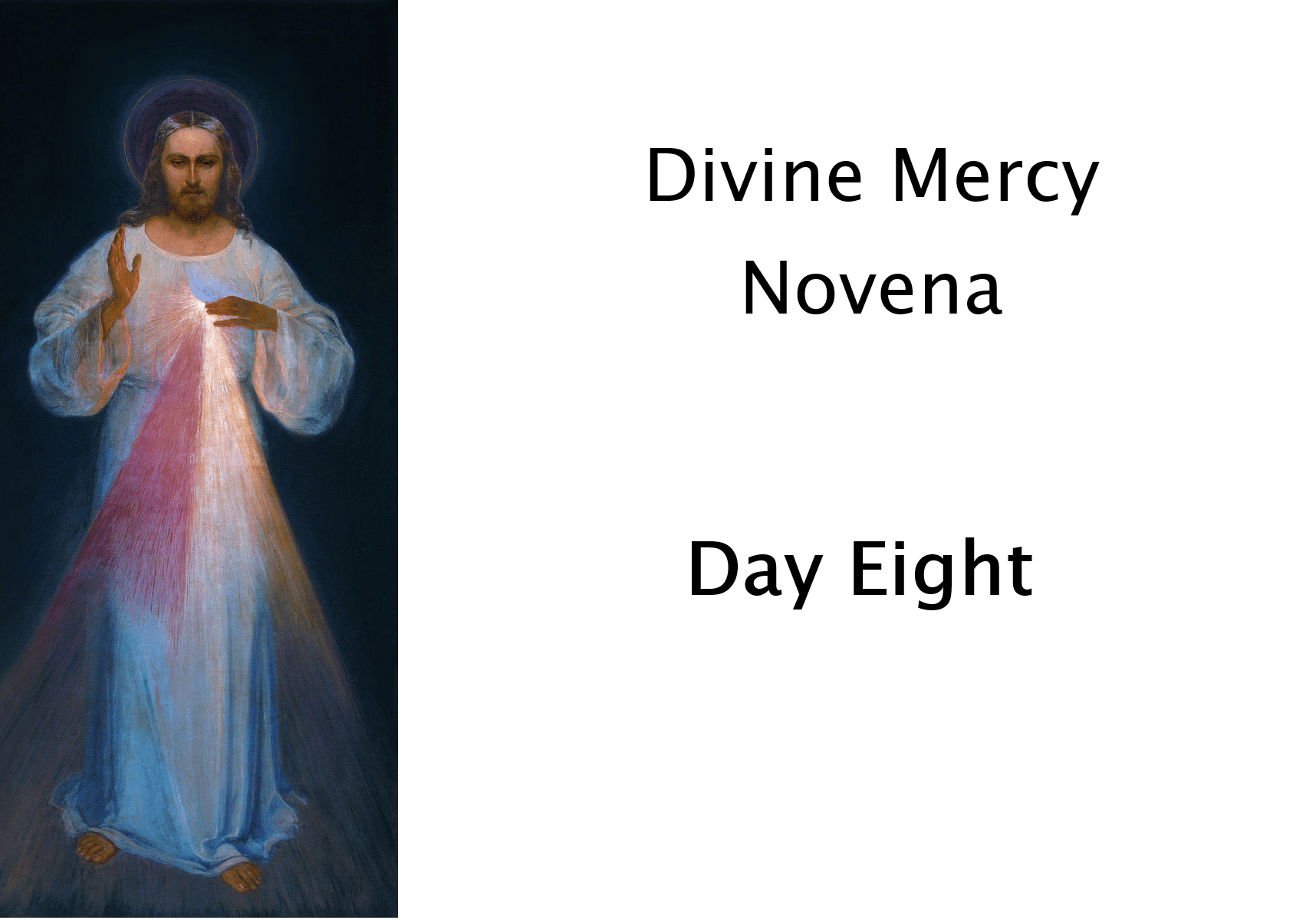 03 Novena Day Eight Divine Mercy Day 8