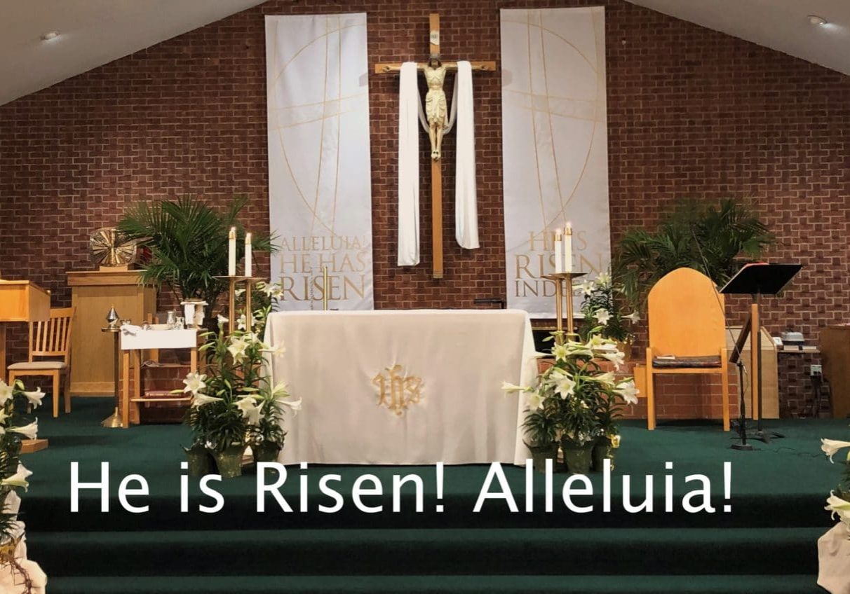 Easter Sanctuary He is Risen, Church Sanctuary