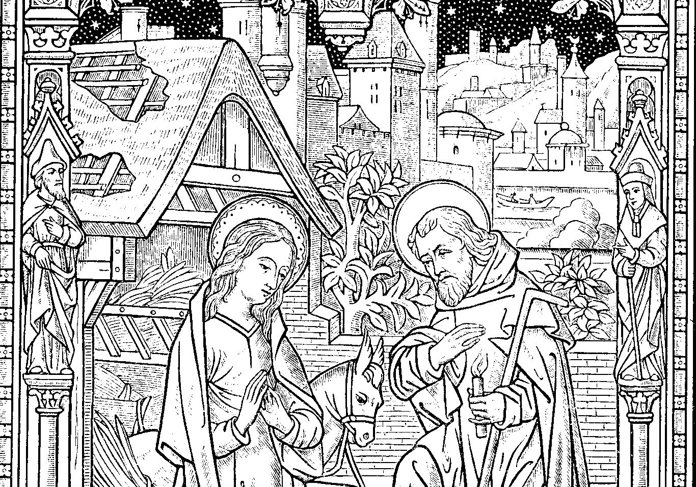 Nativity Engraving Missal Nativity Engraving