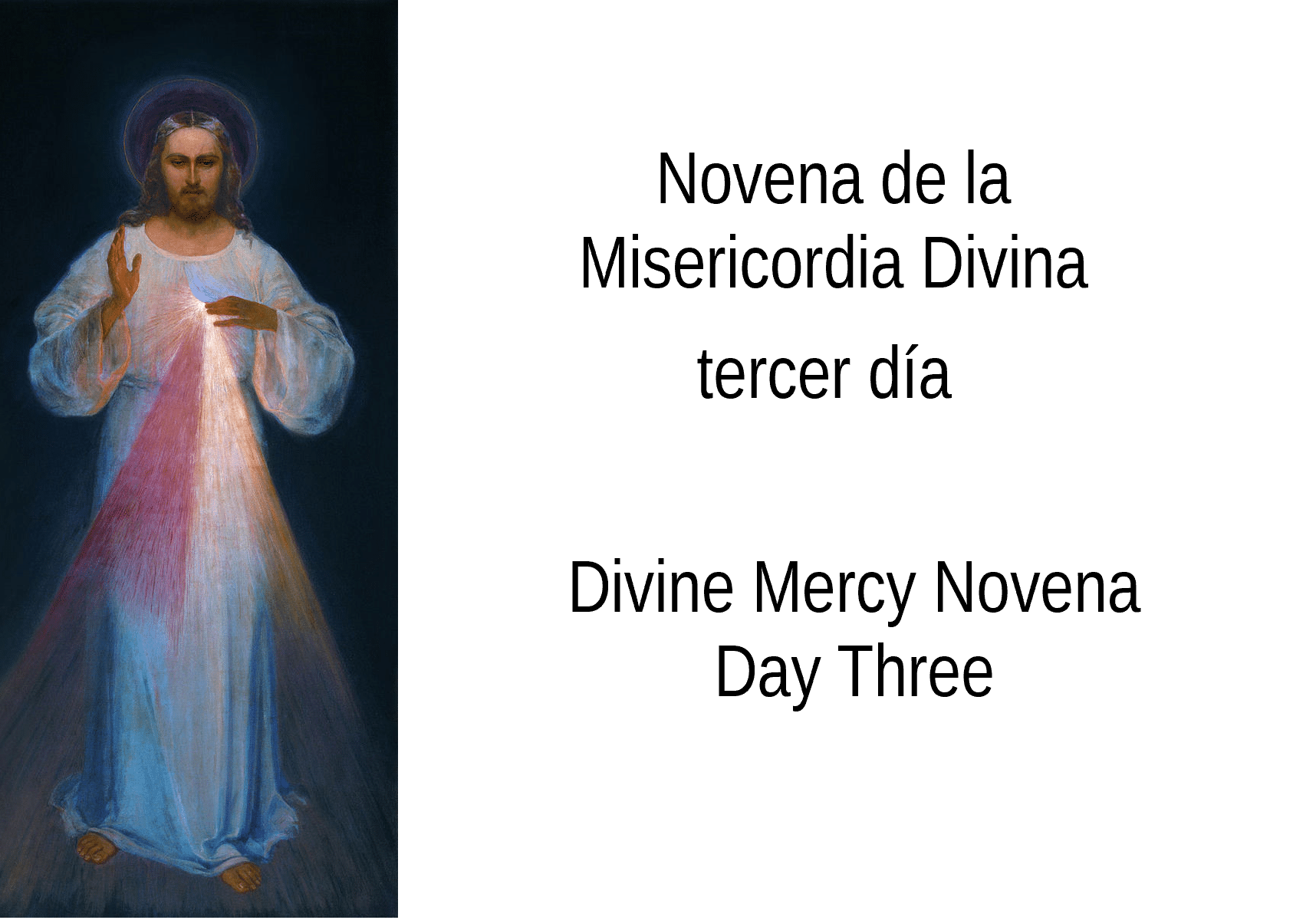 Novena Day Three Divine Mercy Day Three